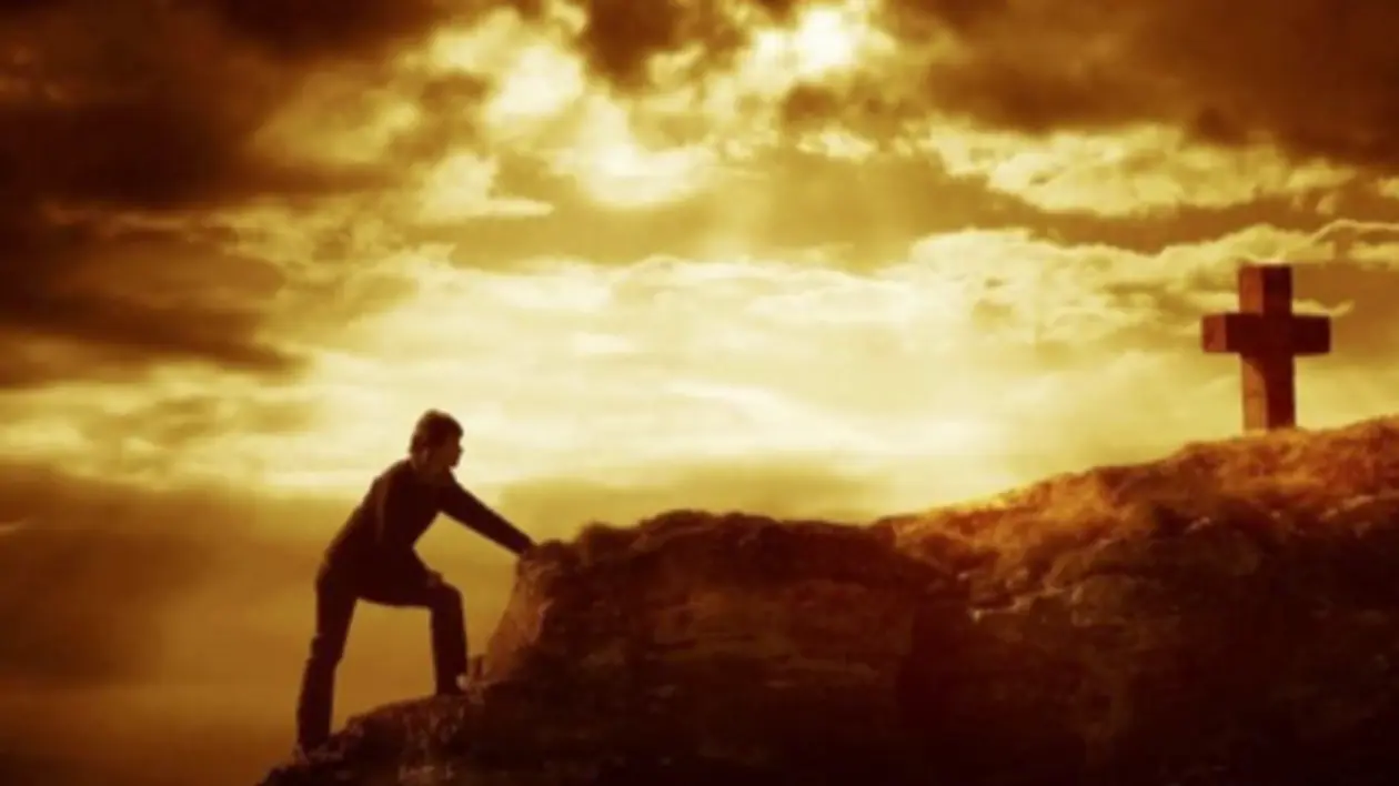 Man Contemplating the Cross